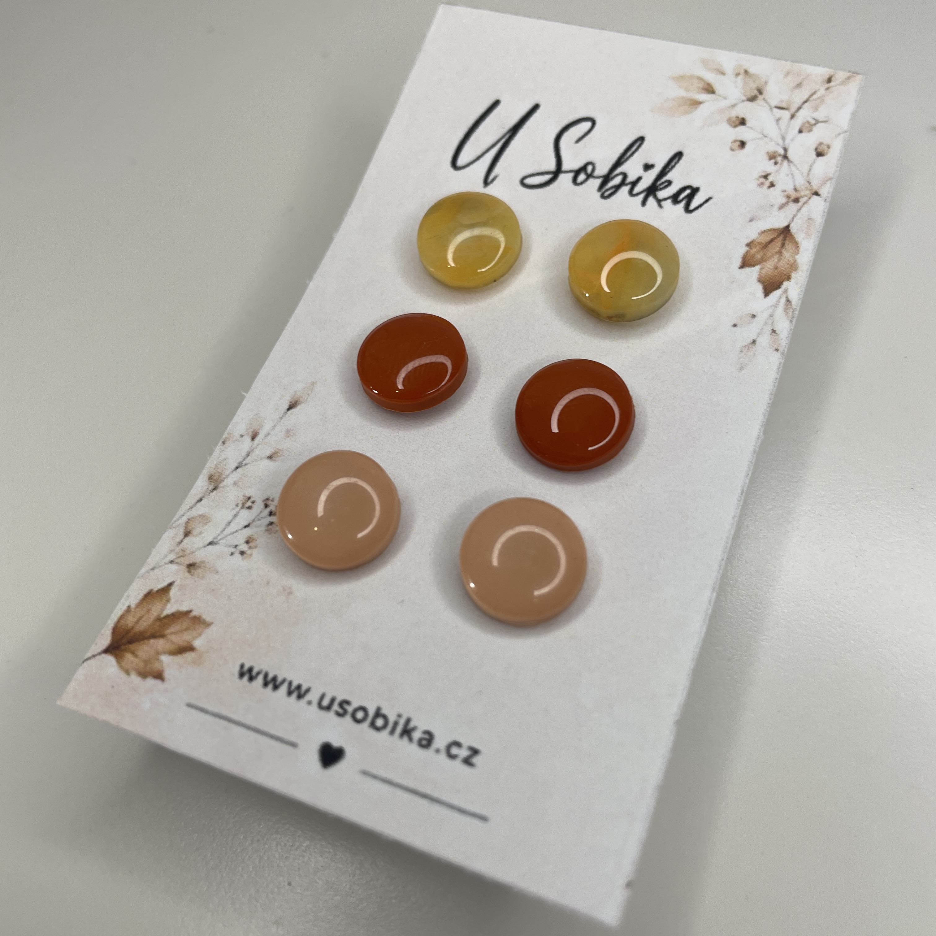 Set - podzimní náušnice